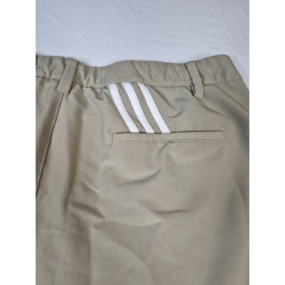 Adidas Golf Shorts Mens Size 36 Beige Khaki Performance Activewear Brown